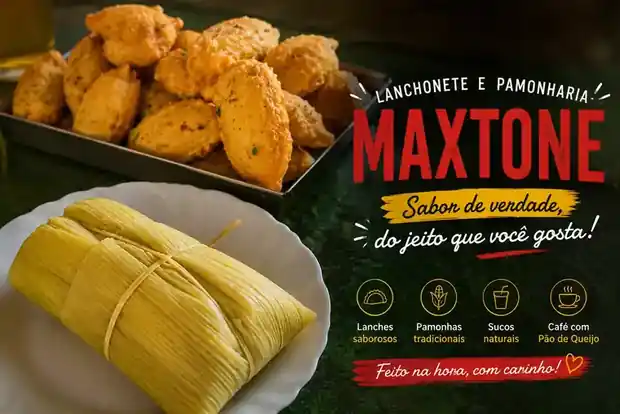 Lanchonete e Pamonharia Maxtone, sabor de verdade do jeito que você gosta